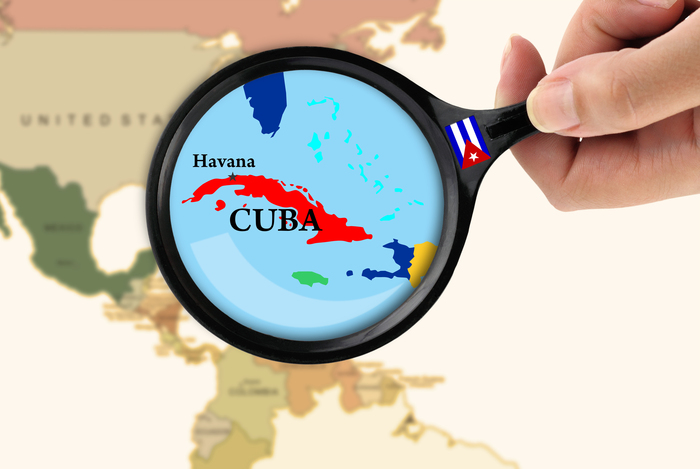 Cuba: The only Latin American country rated “not free” with regards to internet access.